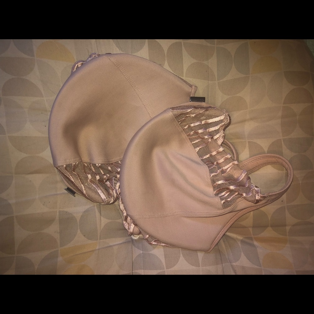 SOLD!🥳Paramour Angie Front Silver Hook Closure Minimizer Bra 34H - Picture 9 of 14